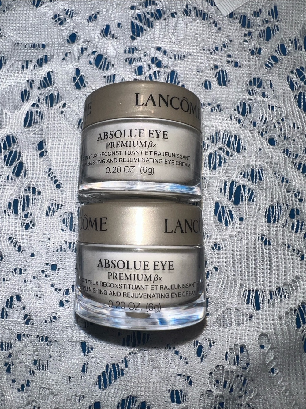 2 Lancôme Absolue eye creams